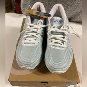 Asics Blue and White Sneakers Lightweight Design